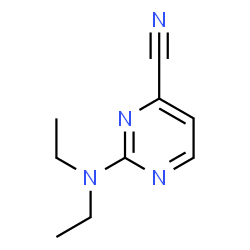 ChemSpider 2D Image | 2-(Diethylamino)-4-pyrimidinecarbonitrile | C9H12N4