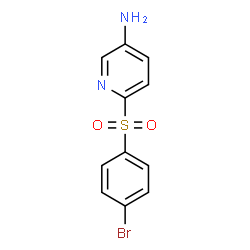 ChemSpider 2D Image | 6-(4-bromobenzenesulfonyl)pyridin-3-amine | C11H9BrN2O2S