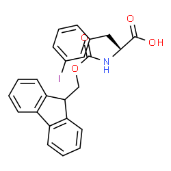 ChemSpider 2D Image | Fmoc-3-iodo-L-phenylalanine | C24H20INO4