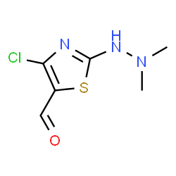 ChemSpider 2D Image | 4-Chloro-2-(2,2-dimethylhydrazino)-1,3-thiazole-5-carbaldehyde | C6H8ClN3OS