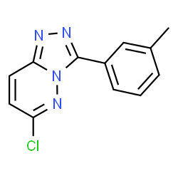 ChemSpider 2D Image | 6-Chloro-3-(3-methylphenyl)[1,2,4]triazolo[4,3-b]pyridazine | C12H9ClN4