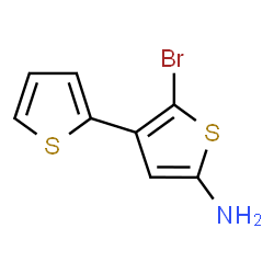 ChemSpider 2D Image | 2'-Bromo-2,3'-bithiophen-5'-amine | C8H6BrNS2