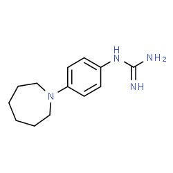 ChemSpider 2D Image | 1-[4-(1-Azepanyl)phenyl]guanidine | C13H20N4