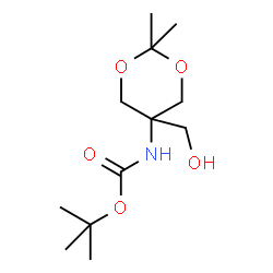ChemSpider 2D Image | 2-Methyl-2-propanyl [5-(hydroxymethyl)-2,2-dimethyl-1,3-dioxan-5-yl]carbamate | C12H23NO5