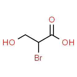 ChemSpider 2D Image | 2-Bromo-3-hydroxypropanoic acid | C3H5BrO3