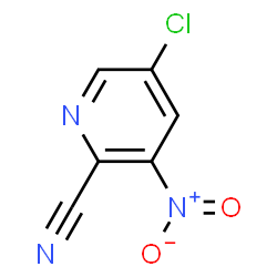 ChemSpider 2D Image | 5-Chloro-2-cyano-3-nitropyridine | C6H2ClN3O2