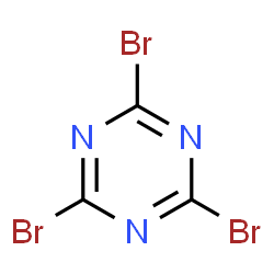ChemSpider 2D Image | tribromo-1,3,5-triazine | C3Br3N3