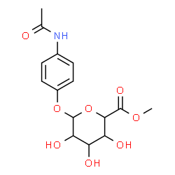 ChemSpider 2D Image | 4-Acetamidophenyl methyl hexopyranosiduronate | C15H19NO8