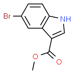 ChemSpider 2D Image | Methyl 5-bromo-1H-indole-3-carboxylate | C10H8BrNO2