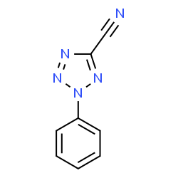 ChemSpider 2D Image | 2-Phenyl-2H-tetrazole-5-carbonitrile | C8H5N5