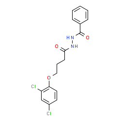 ChemSpider 2D Image | N'-[4-(2,4-Dichlorophenoxy)butanoyl]benzohydrazide | C17H16Cl2N2O3