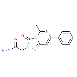 ChemSpider 2D Image | 2-(5-Methyl-3-oxo-7-phenyl[1,2,4]triazolo[4,3-c]pyrimidin-2(3H)-yl)acetamide | C14H13N5O2