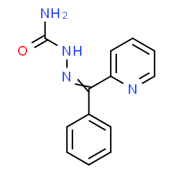ChemSpider 2D Image | 2-[Phenyl(2-pyridinyl)methylene]hydrazinecarboxamide | C13H12N4O