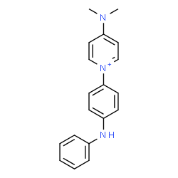 ChemSpider 2D Image | 1-(4-Anilinophenyl)-4-(dimethylamino)pyridinium | C19H20N3