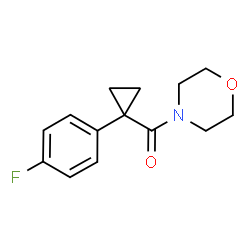 ChemSpider 2D Image | [1-(4-Fluorophenyl)cyclopropyl](4-morpholinyl)methanone | C14H16FNO2
