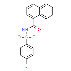 ChemSpider 2D Image | N-[(4-Chlorophenyl)sulfonyl]-1-naphthamide | C17H12ClNO3S