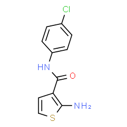 ChemSpider 2D Image | 2-Amino-N-(4-chlorophenyl)-3-thiophenecarboxamide | C11H9ClN2OS