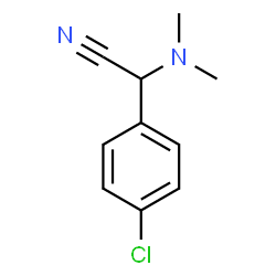 ChemSpider 2D Image | (4-Chlorophenyl)(dimethylamino)acetonitrile | C10H11ClN2