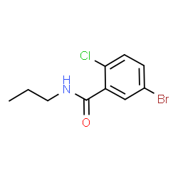 ChemSpider 2D Image | 5-Bromo-2-chloro-N-propylbenzamide | C10H11BrClNO