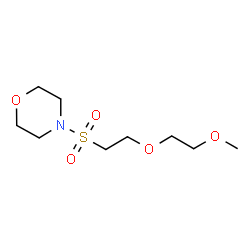 ChemSpider 2D Image | 4-{[2-(2-Methoxyethoxy)ethyl]sulfonyl}morpholine | C9H19NO5S