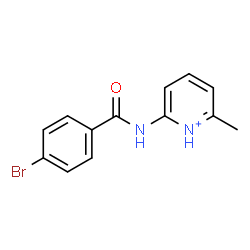 ChemSpider 2D Image | 2-[(4-Bromobenzoyl)amino]-6-methylpyridinium | C13H12BrN2O