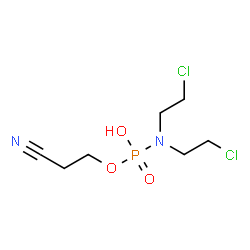 ChemSpider 2D Image | 2-Cyanoethyl hydrogen bis(2-chloroethyl)phosphoramidate | C7H13Cl2N2O3P