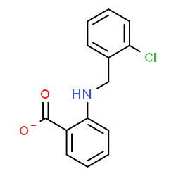 ChemSpider 2D Image | 2-[(2-Chlorobenzyl)amino]benzoate | C14H11ClNO2