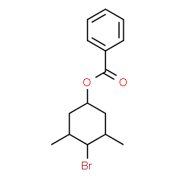 ChemSpider 2D Image | 4-Bromo-3,5-dimethylcyclohexyl benzoate | C15H19BrO2