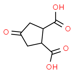 ChemSpider 2D Image | 4-Oxo-1,2-cyclopentanedicarboxylic acid | C7H8O5