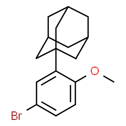 ChemSpider 2D Image | 2-(1-Adamantyl)-4-bromoanisole | C17H21BrO