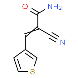 ChemSpider 2D Image | 2-Cyano-3-(3-thienyl)acrylamide | C8H6N2OS