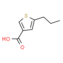ChemSpider 2D Image | 5-Propyl-3-thiophenecarboxylic acid | C8H10O2S