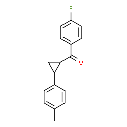 ChemSpider 2D Image | (4-Fluorophenyl)[2-(4-methylphenyl)cyclopropyl]methanone | C17H15FO