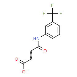 ChemSpider 2D Image | 4-Oxo-4-{[3-(trifluoromethyl)phenyl]amino}-2-butenoate | C11H7F3NO3