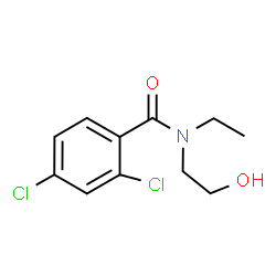 ChemSpider 2D Image | 2,4-Dichloro-N-ethyl-N-(2-hydroxyethyl)benzamide | C11H13Cl2NO2