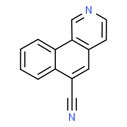 ChemSpider 2D Image | Benzo[h]isoquinoline-6-carbonitrile | C14H8N2