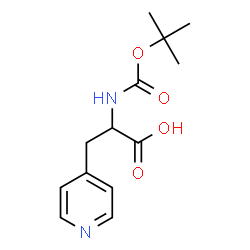 ChemSpider 2D Image | N-{[(2-Methyl-2-propanyl)oxy]carbonyl}-3-(4-pyridinyl)alanine | C13H18N2O4