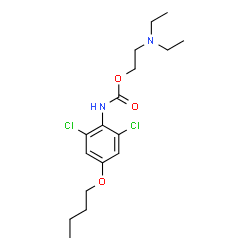 ChemSpider 2D Image | 2-(Diethylamino)ethyl (4-butoxy-2,6-dichlorophenyl)carbamate | C17H26Cl2N2O3
