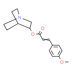ChemSpider 2D Image | 1-Azabicyclo[2.2.2]oct-3-yl 3-(4-methoxyphenyl)acrylate | C17H21NO3