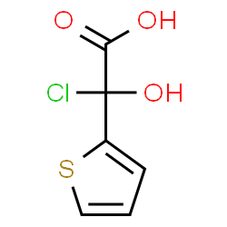 ChemSpider 2D Image | Chloro(hydroxy)2-thienylacetic acid | C6H5ClO3S