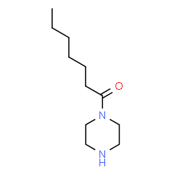ChemSpider 2D Image | 1-(1-Piperazinyl)-1-heptanone | C11H22N2O