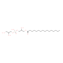ChemSpider 2D Image | 3-{[(2,3-Dihydroxypropoxy)(hydroxy)phosphoryl]oxy}-2-hydroxypropyl palmitate | C22H45O9P