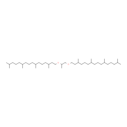 ChemSpider 2D Image | 3,7,11,15-Tetramethyl-1-({1-[(3,7,11,15-tetramethylhexadecyl)oxy]-2-propanyl}oxy)hexadecane | C43H88O2