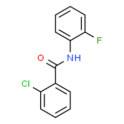 ChemSpider 2D Image | 2-Chloro-N-(2-fluorophenyl)benzamide | C13H9ClFNO
