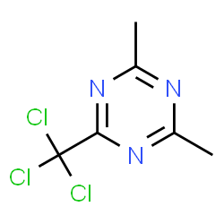 ChemSpider 2D Image | 2,4-DIMETHYL-6-TRICHLOROMETHYL-S-TRIAZINE | C6H6Cl3N3
