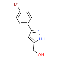 ChemSpider 2D Image | (3-(4-Bromophenyl)-1H-pyrazol-5-yl)methanol | C10H9BrN2O