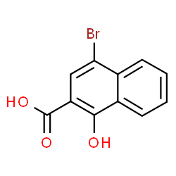 ChemSpider 2D Image | 4-Bromo-1-hydroxy-2-naphthoic acid | C11H7BrO3