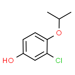 ChemSpider 2D Image | 3-Chloro-4-isopropoxyphenol | C9H11ClO2