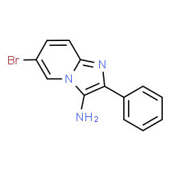 ChemSpider 2D Image | 6-Bromo-2-phenylimidazo[1,2-a]pyridin-3-amine | C13H10BrN3