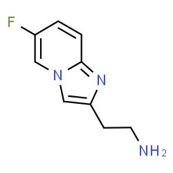 ChemSpider 2D Image | 2-(6-Fluoroimidazo[1,2-a]pyridin-2-yl)ethanamine | C9H10FN3